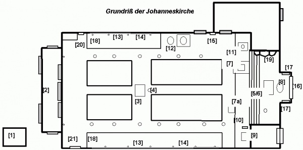 Grundriss der Kirche